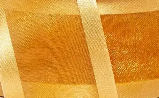 Organza Filo Satín - Old Gold