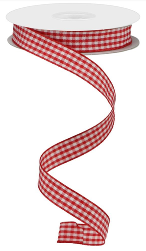 [RJ206549] Listón de Cuadros - Red Gingham