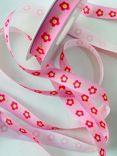 [PTR18582] Popotillo Estampado - Flores Rosas