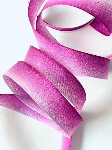[1652] Listón de Tafeta - Morado Glitter