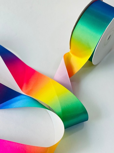 [1624] Listón Satinado - Arcoíris