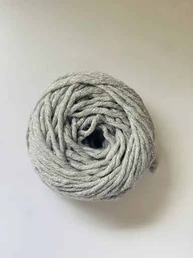 [Macrame Gris] Macrame hilo Lurex - Gris