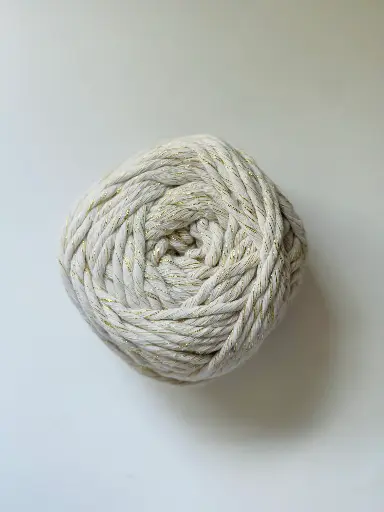[macrame blanco] Macrame hilo Lurex - Blanco