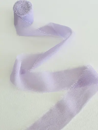[Chiffon Lila] Chiffon Deshilachado - Lila
