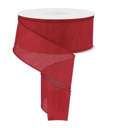 [RL3083] Yute Woven Metallic - Red 