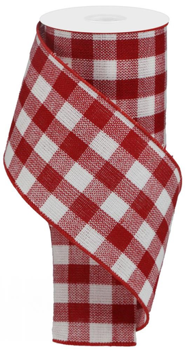 [RGA151467] Listón Navideño - Flannel Check Red