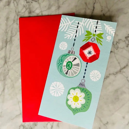 [388] Tarjeta Navidad - Esferas