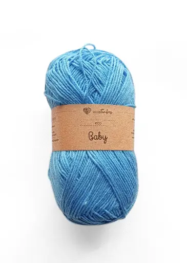 [eco baby azul] Estambre Eco Baby - Azul