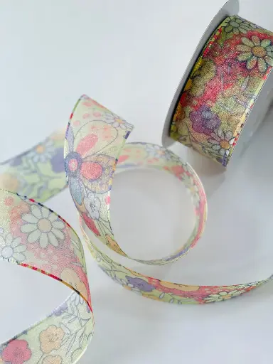 [1580] Organza Estampada - Happy