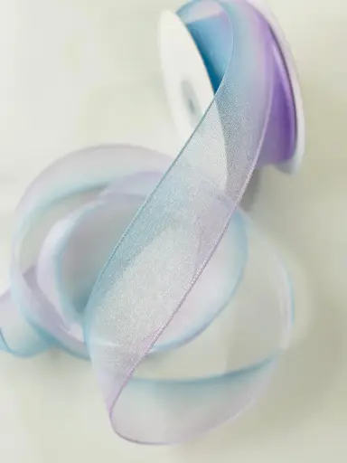 [1594] Organza Fina - Celeste Lila