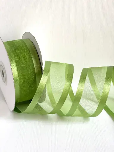 Organza filo Satín - Apple Green