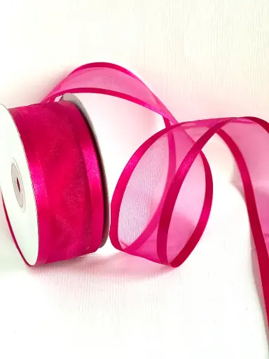 Organza filo Satín - Fucsia