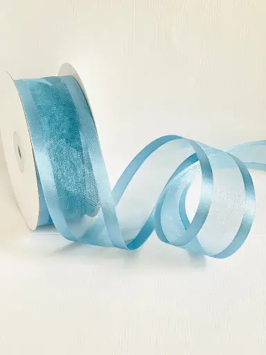 Organza filo Satín - Smoke Blue