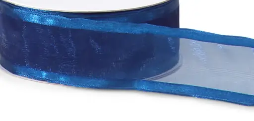 Organza filo Satín - Azul Marino