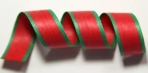 Listón de Algodón - Rojo & Verde