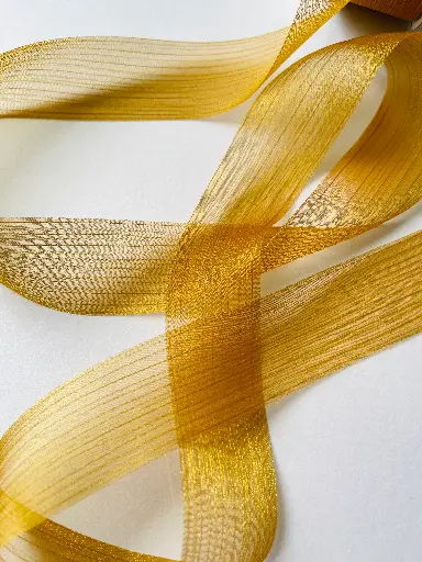 [3657] Organza Satinada - Old Gold