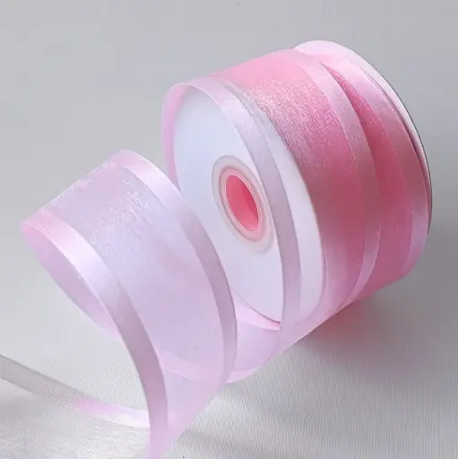 Organza filo Satín - Rosa Claro