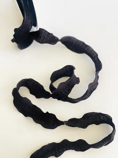 Listón Floral - Negro