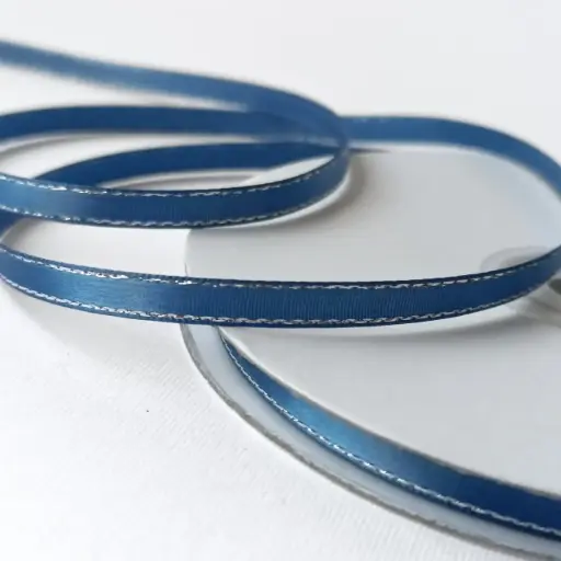 Satin filo Metálico - Antique Blue