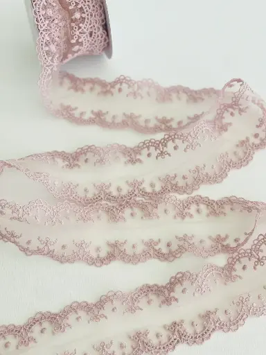 [4402] Listón Encaje Hollow - Pink Nectar