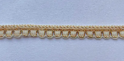 [LR'GH'1063'BE] MH - Tira Lurex  - Beige