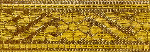 [TL'GL'012'ORO] MH - Tira Oro  7/8" - Flores