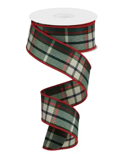 [RN5806] Listón Navideño - Christmas Plaid Verde