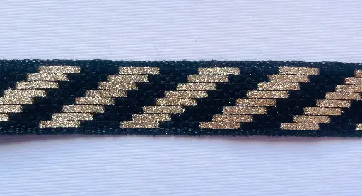 [LR'GH'3050'ON] MH - Metálico 7/8” - Negro y Oro 