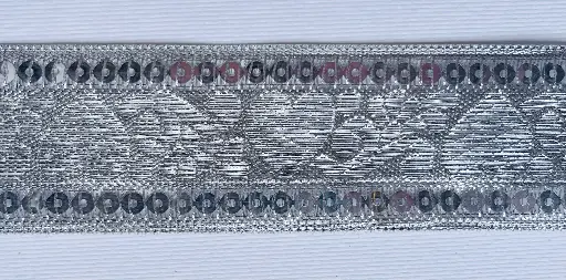 [TL'GL'046'PL] MH - Tira Plata 3.8 cm - Corazones.