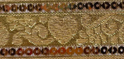 [TL'GL'046'ORO] MH - Tira Oro 3.8 cm - Corazones.