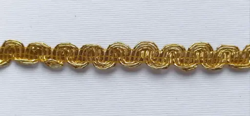 [5214] MH - Tira Lurex 3/8" - Ondas en Oro.