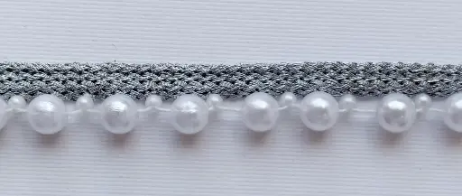 [5176] MH - Tira Perlas Grandes - Plata