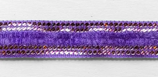 [LR'8088'LILA] MH - Tira Hindú 7/8" - Terciopelo Lila