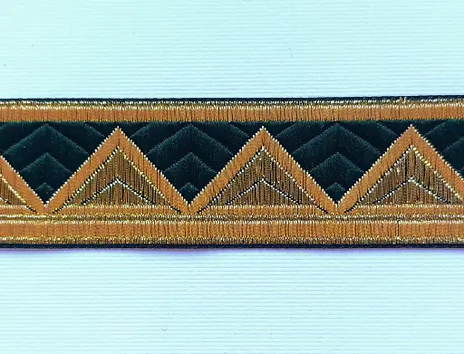 [TL'FL'7614'OV] MH - Tira Multicolor 3cm - Piramidal Oro y Verde