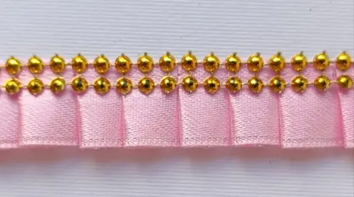 [5559] MH - Plisado Satinado 2 cm - Rosa Pastel.