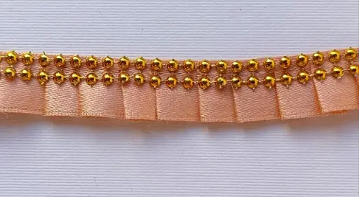 [5560] MH - Plisado Satinado 2 cm - Durazno.