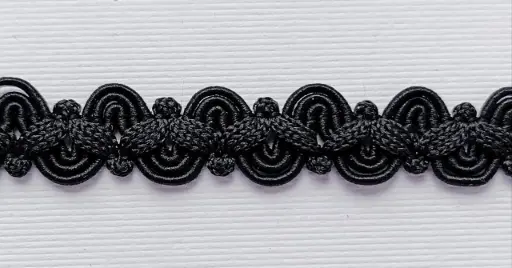 [LR'6087'NEGRO] MH - Tira Lurex Lisa 5/8" - Negro.