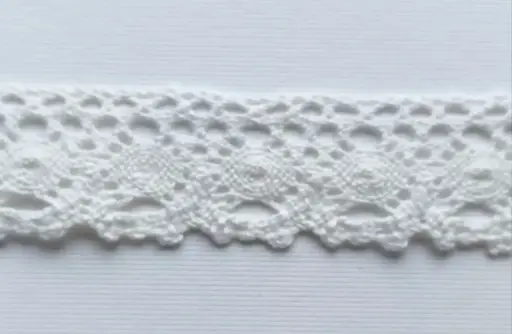[OBC'5218'B] MH - Tira Bolillo 3cm - Blanco.