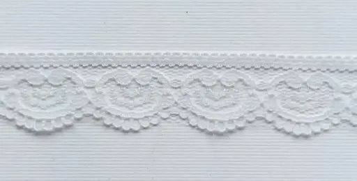 [NY'266'BCO] MH - Tira Encaje 2 cm - Blanco