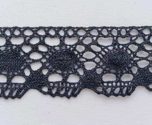 [OBC'5064'NEGRO] MH - Tira Bolillo 5cm - Negro.