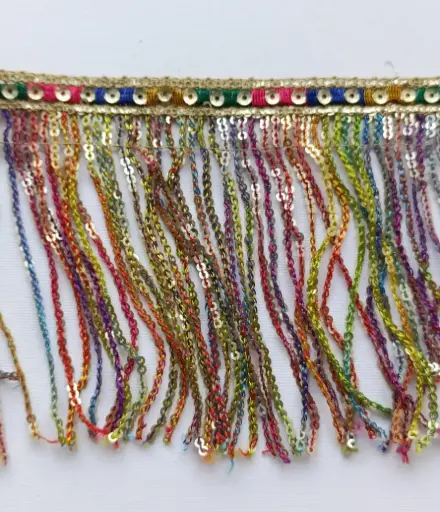 [LR'DE'2099'AR] MH - Tira Fleco Lentejuelas 10cm - Arcoíris.