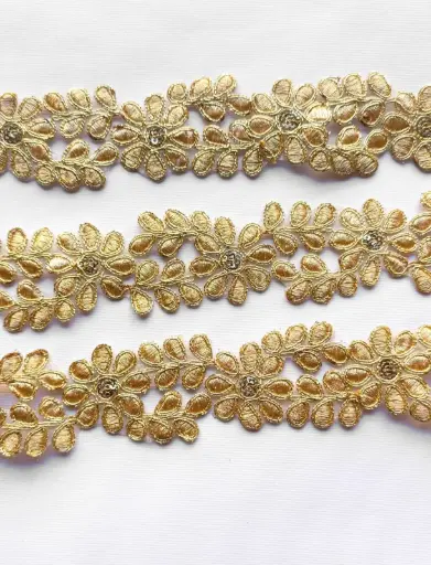 [TH'12'ORO] MH - Tira Hindú 4cm -  Oro