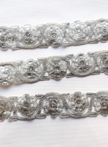 [TH'12'PLATA] MH - Tira Hindú 4cm -  Plata