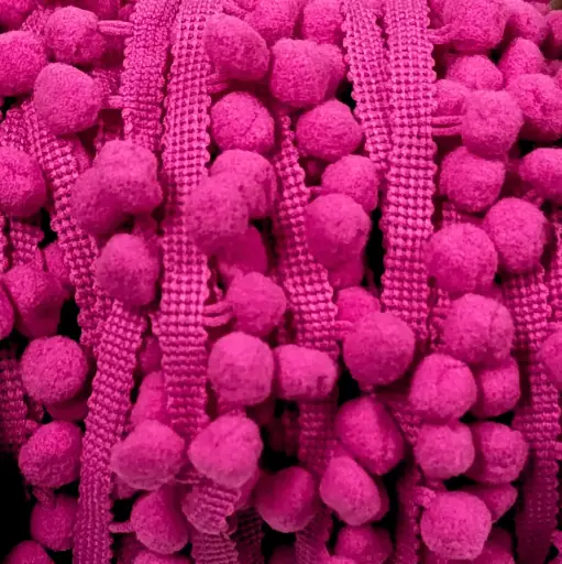 [4885] Tira Pom Pom - Rosa