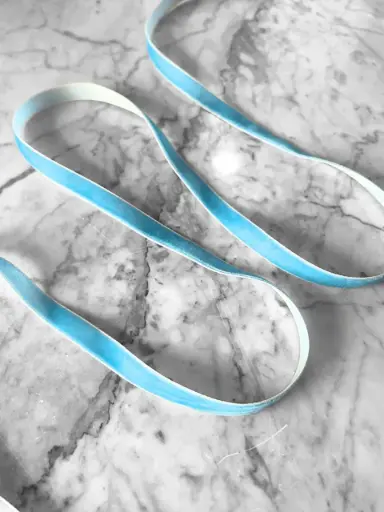 Liston Terciopelo - Smoke Blue