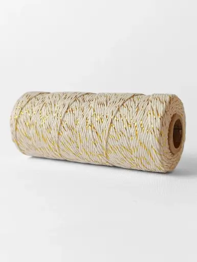[4958] Bakers Twine - Beige y Dorado