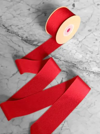 [4964] Sheer Chiffon - Rojo