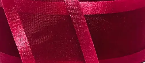[5021] Organza filo Satín - Vino