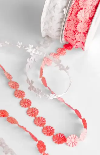 Listón Recortado - Flores