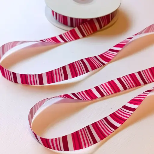 Satin Estampado - Líneas Rosas